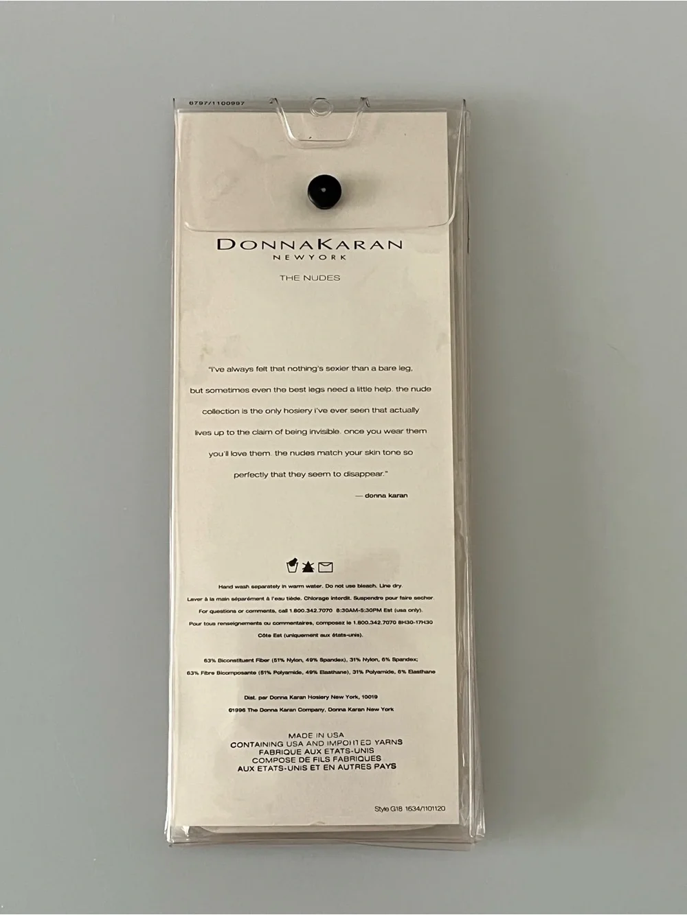 Vintage 90s Donna Karan The Nudes Knee High Hosiery One Size